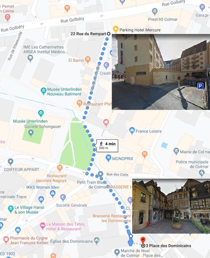 Sous Les Tilleuls Parking Hypercentre 4-6 Personnes Colmar Exterior photo